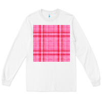 White valentines day plaid seamless pattern Long Sleeve Tee - BundleAndBundleShop