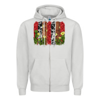 Cactus Cowhide  Brushstroke Zipper Hoodie | Teevron