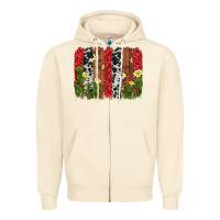 Sandshell cactus cowhide  brushstroke Zipper Hoodie - AdoDesignShop