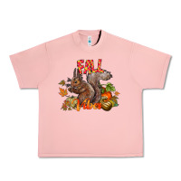 Salmon Fall Vibes Squirrel Urban Heavy Tee - CowhideDigitalArt