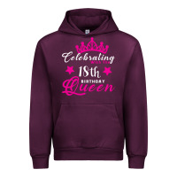Mauve Wine Celebrating With the 18th Birthday Queen Urban Hoodie - Bettercallsaul