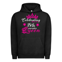 Pigment Black Celebrating With the 18th Birthday Queen Urban Hoodie - Bettercallsaul