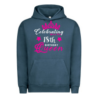 Pigment Midnight Navy Celebrating With the 18th Birthday Queen Urban Hoodie - Bettercallsaul