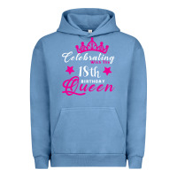 Pigment Pebble Blue Celebrating With the 18th Birthday Queen Urban Hoodie - Bettercallsaul