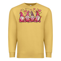 Antique Gold love gnomes valentine's day Premium Sweatshirt - MaliasSmallBusiness