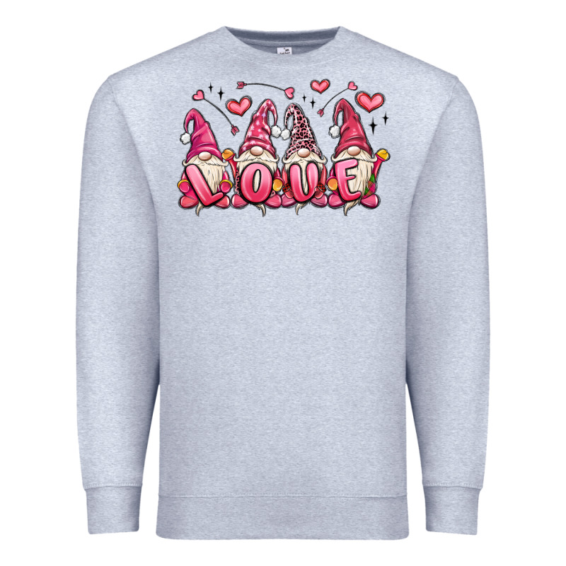 Love Gnomes Valentine's Day Premium Sweatshirt by MaliasSmallBusiness | Teevron