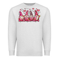 Oatmeal Heather love gnomes valentine's day Premium Sweatshirt - MaliasSmallBusiness