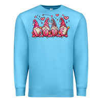 Ocean Blue love gnomes valentine's day Premium Sweatshirt - MaliasSmallBusiness