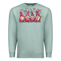 Seafoam love gnomes valentine's day Premium Sweatshirt - MaliasSmallBusiness