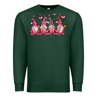 Sports Green love gnomes valentine's day Premium Sweatshirt - MaliasSmallBusiness