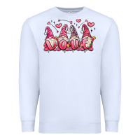 White love gnomes valentine's day Premium Sweatshirt - MaliasSmallBusiness