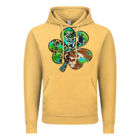 Vintage Mustard western shamrock Vintage Hoodie - RanaPortraitStore