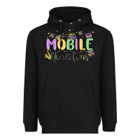 Black mobile mardi gras Heavyweight Hoodie - MaliasSmallBusiness