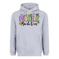 Heather Grey mobile mardi gras Heavyweight Hoodie - MaliasSmallBusiness