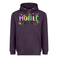 Plum mobile mardi gras Heavyweight Hoodie - MaliasSmallBusiness