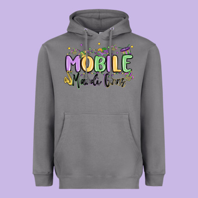 Mobile Mardi Gras Heavyweight Hoodie Designed By Maliassmallbusiness