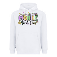 White mobile mardi gras Heavyweight Hoodie - MaliasSmallBusiness