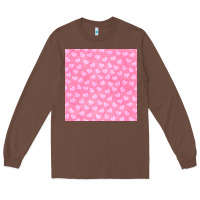 Chestnut valentines day heart seamless pattern Long Sleeve Tee - BundleAndBundleShop