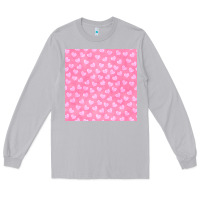 Moon Dust valentines day heart seamless pattern Long Sleeve Tee - BundleAndBundleShop