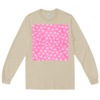 Mushroom valentines day heart seamless pattern Long Sleeve Tee - BundleAndBundleShop