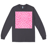 Smoke valentines day heart seamless pattern Long Sleeve Tee - BundleAndBundleShop
