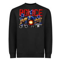 Black police mom Heavyweight Sweatshirt - Zillion Design Studio