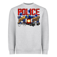 Heather Grey police mom Heavyweight Sweatshirt - Zillion Design Studio