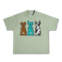 Oil Green Western Happy Easter peeps Urban Heavy Tee - Neo Western