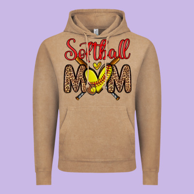 Softball Mom Vintage Hoodie Designed By Zillion Design Studio