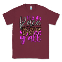 Burgundy it's race day y'all Classic Tee - JahusDesignShop