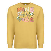 Antique Gold nine is a vibe Premium Sweatshirt - MaliasSmallBusiness