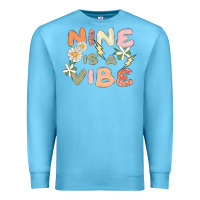 Ocean Blue nine is a vibe Premium Sweatshirt - MaliasSmallBusiness