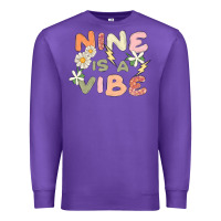 Purple nine is a vibe Premium Sweatshirt - MaliasSmallBusiness