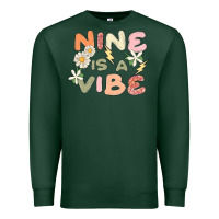 Sports Green nine is a vibe Premium Sweatshirt - MaliasSmallBusiness