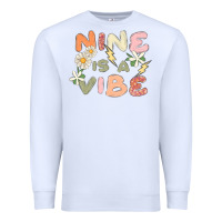 White nine is a vibe Premium Sweatshirt - MaliasSmallBusiness