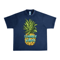 Navy summer vibes pineapple Urban Heavy Tee - BarkalooDesign