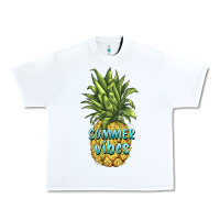 White summer vibes pineapple Urban Heavy Tee - BarkalooDesign