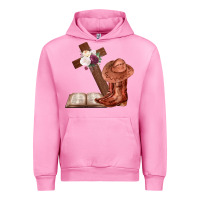 Fuchsia Pink Boots with Bible and cross Urban Hoodie - Bettercallsaul