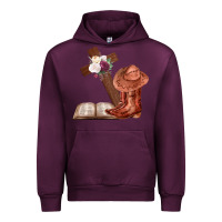 Mauve Wine Boots with Bible and cross Urban Hoodie - Bettercallsaul