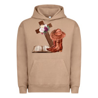 Pigment Burro Boots with Bible and cross Urban Hoodie - Bettercallsaul