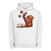 Pigment Lunar Rock Boots with Bible and cross Urban Hoodie - Bettercallsaul