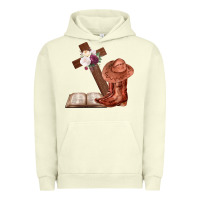Pigment Pistachio Boots with Bible and cross Urban Hoodie - Bettercallsaul