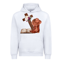 White Boots with Bible and cross Urban Hoodie - Bettercallsaul