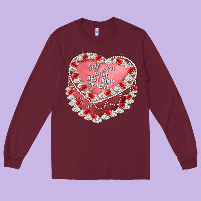 Self Love Long Sleeve Tee Designed By Artiststas