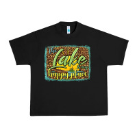 Black the lake is my happy place Urban Heavy Tee - HRA Design Shop