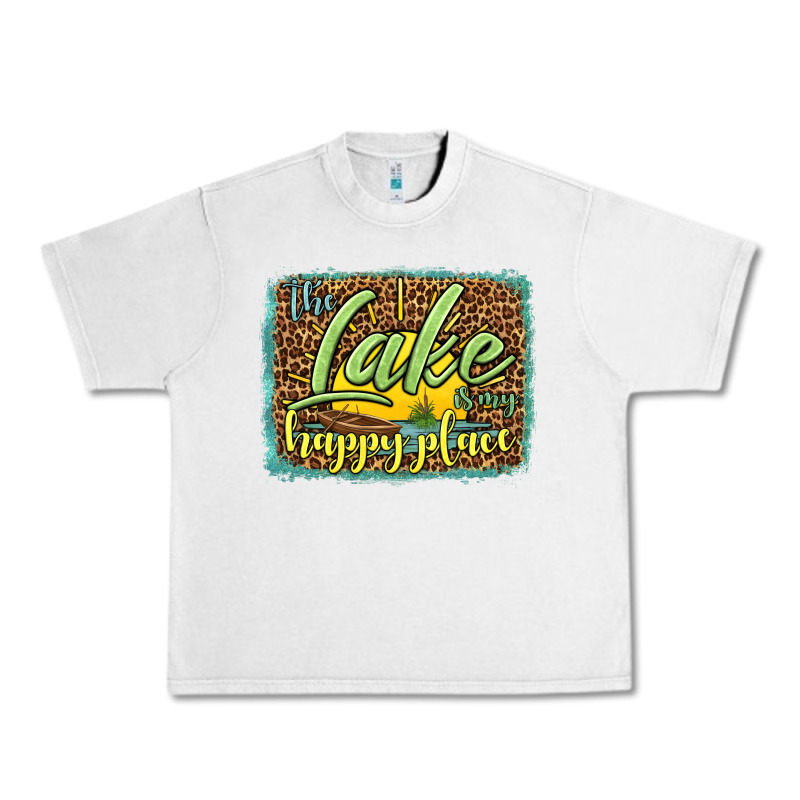 The Lake Is My Happy Place Urban Heavy Tee by HRA Design Shop | Teevron
