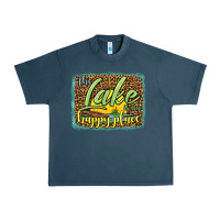 Midnight Navy the lake is my happy place Urban Heavy Tee - HRA Design Shop