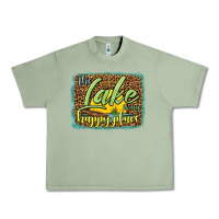 Oil Green the lake is my happy place Urban Heavy Tee - HRA Design Shop