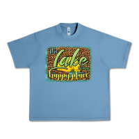 Pebble Blue the lake is my happy place Urban Heavy Tee - HRA Design Shop