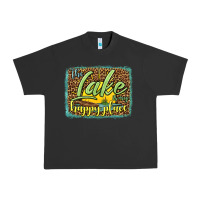 Pigment Black the lake is my happy place Urban Heavy Tee - HRA Design Shop